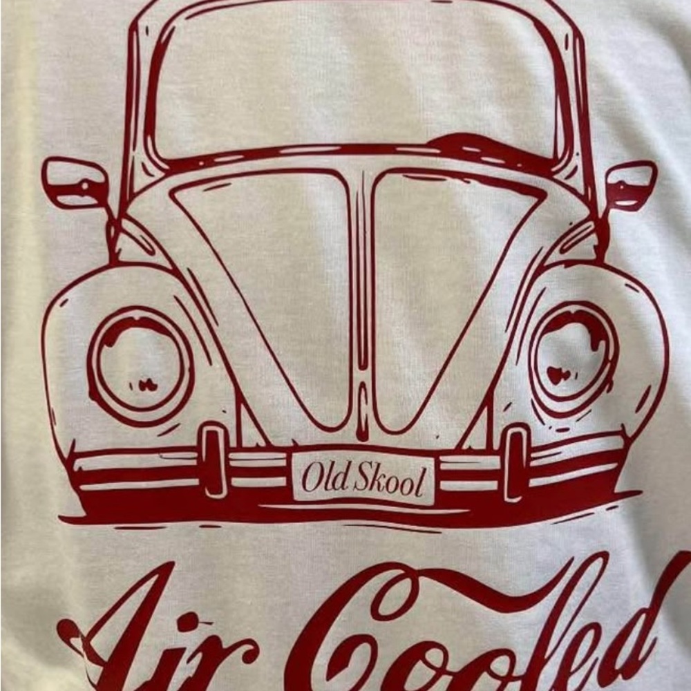 Gildan Kids White and Red Car Graphic Tee